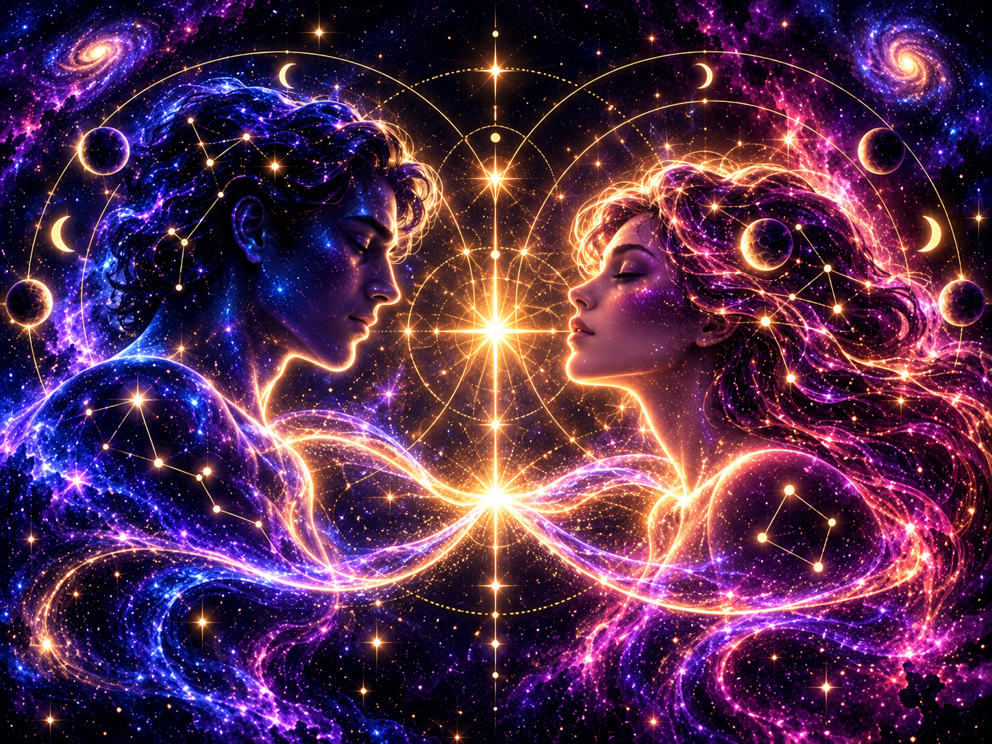 Two energies connected across golden cosmic orbits