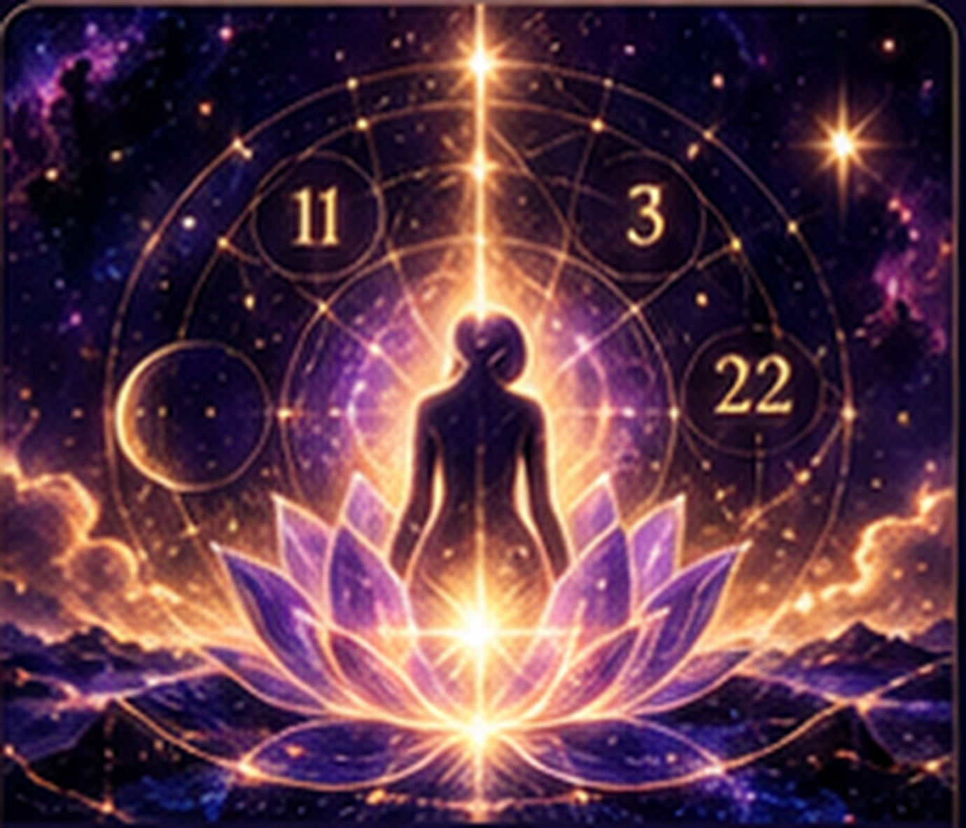 Soul Blueprint numerology figure and lotus